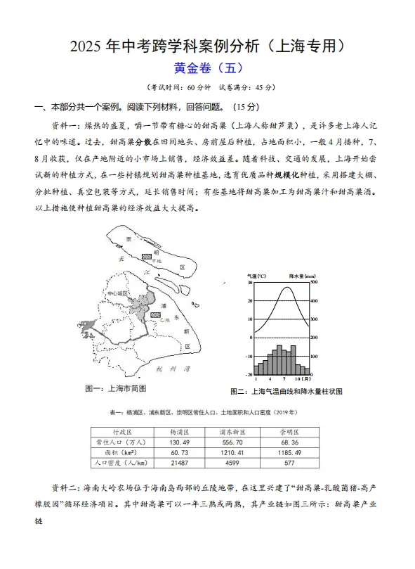 中考| 跨学科拖总分后腿?历年中考试卷拆解,直接抓踩分点(附试卷解析PDF)-第4张图片-四季读书网 中考| 跨学科拖总分后腿?历年中考试卷拆解,直接抓踩分点(附试卷解析PDF)-第4张图片-四季读书网