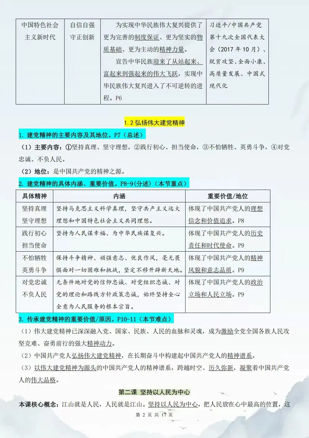 2026秋新教材初三九上道法重点知识点总结(背诵+默写训练)电子版可打印-第3张图片-四季读书网 2026秋新教材初三九上道法重点知识点总结(背诵+默写训练)电子版可打印-第3张图片-四季读书网