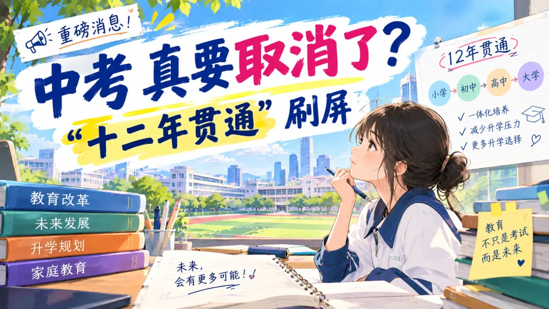 中考真要取消了?“十二年贯通”刷屏,先别急着欢呼,这可能是新一场长跑的发令枪-第2张图片-四季读书网 中考真要取消了?“十二年贯通”刷屏,先别急着欢呼,这可能是新一场长跑的发令枪-第2张图片-四季读书网