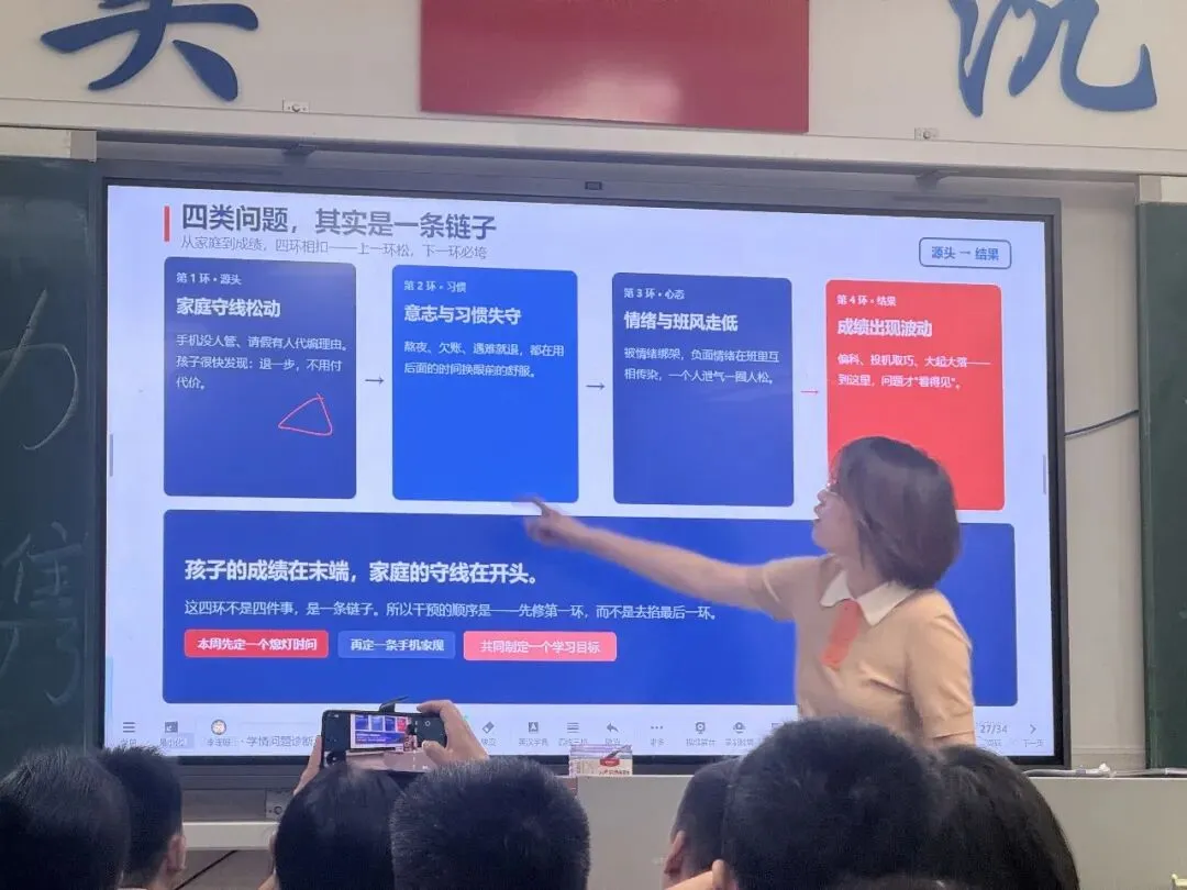 【同心聚力战初三 家校携手促成长】长郡双语雨花中学2404班九年级第一次学情分析亲子家长会纪实-第58张图片-四季读书网