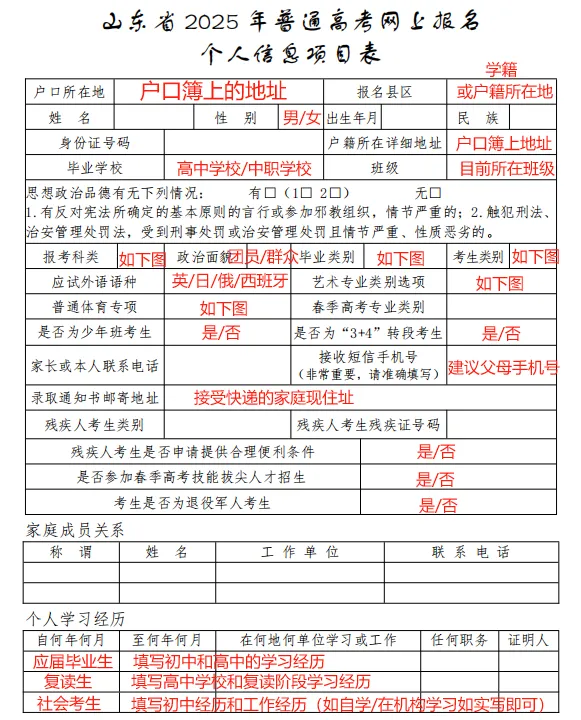 山东省2027高考报名即将开始!附报名流程步骤-第3张图片-四季读书网 山东省2027高考报名即将开始!附报名流程步骤-第3张图片-四季读书网