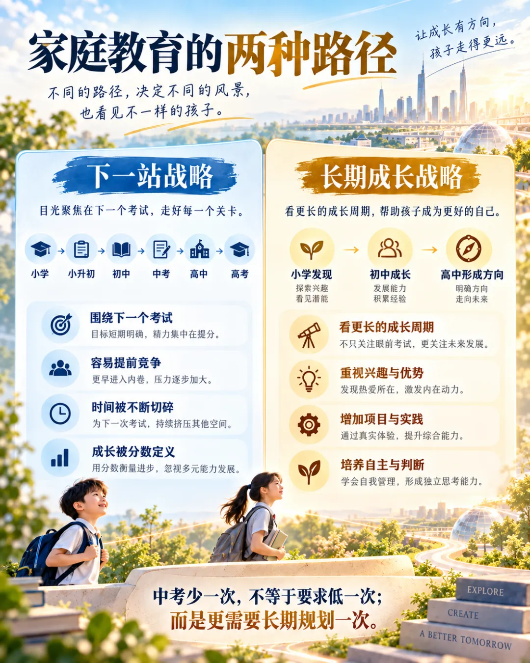全国多地试点“小初高12年贯通”:如果中考不再是唯一分水岭,家庭教育到底该培养什么?-第3张图片-四季读书网