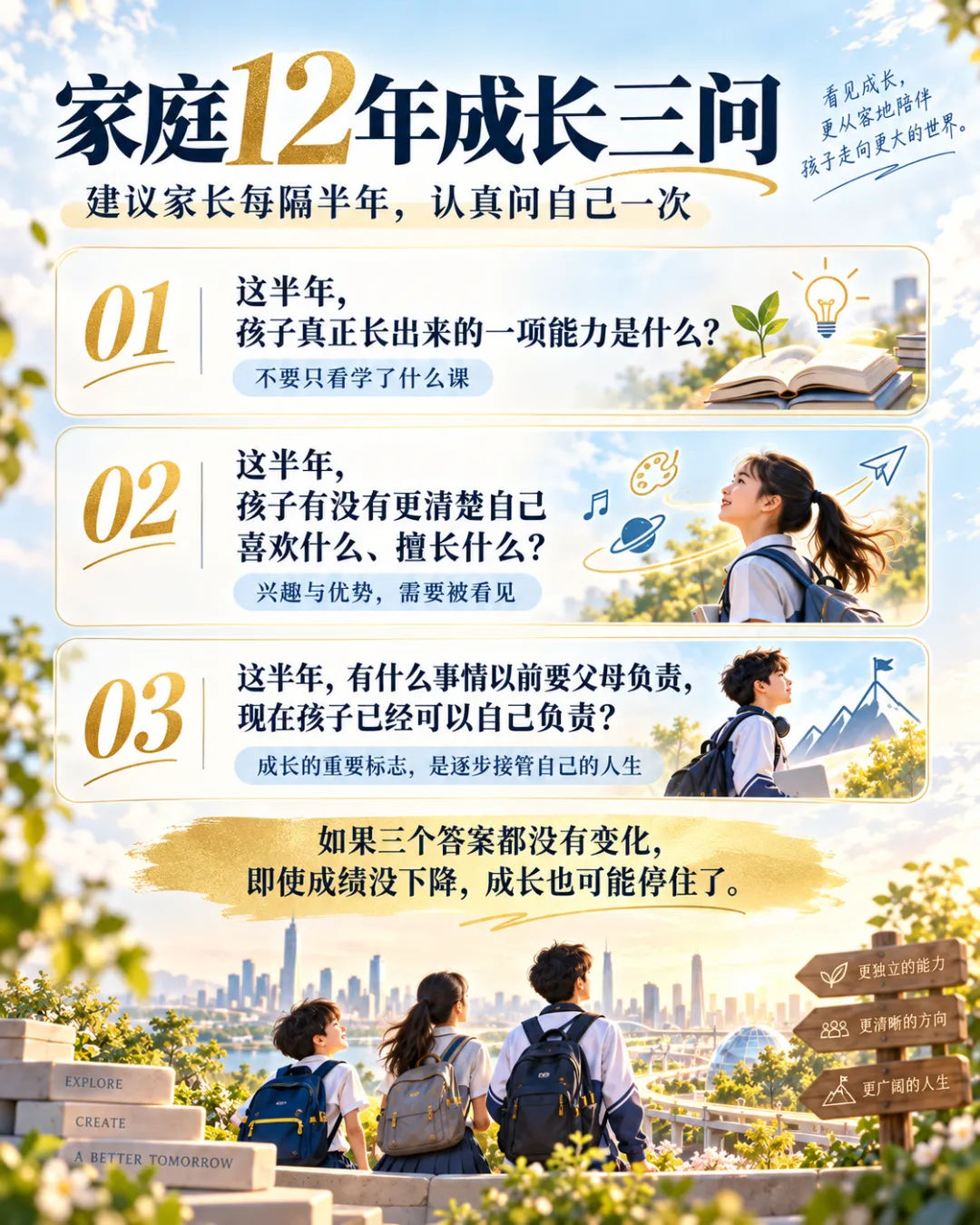 全国多地试点“小初高12年贯通”:如果中考不再是唯一分水岭,家庭教育到底该培养什么?-第5张图片-四季读书网