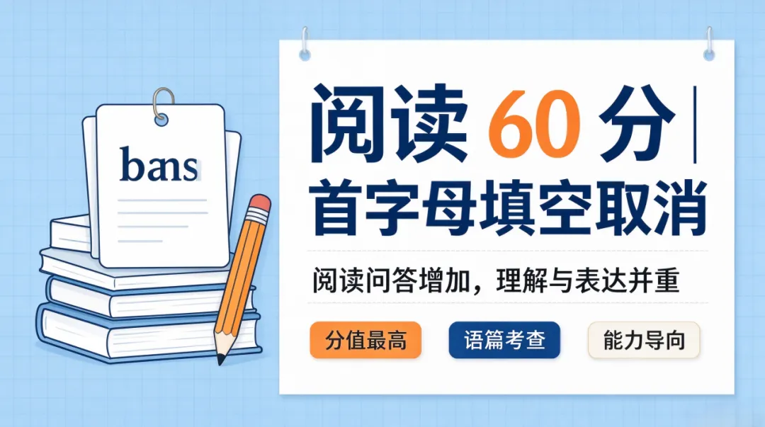 “重磅”|2027 上海中考英语题型大改!首字母填空正式取消!-第2张图片-四季读书网