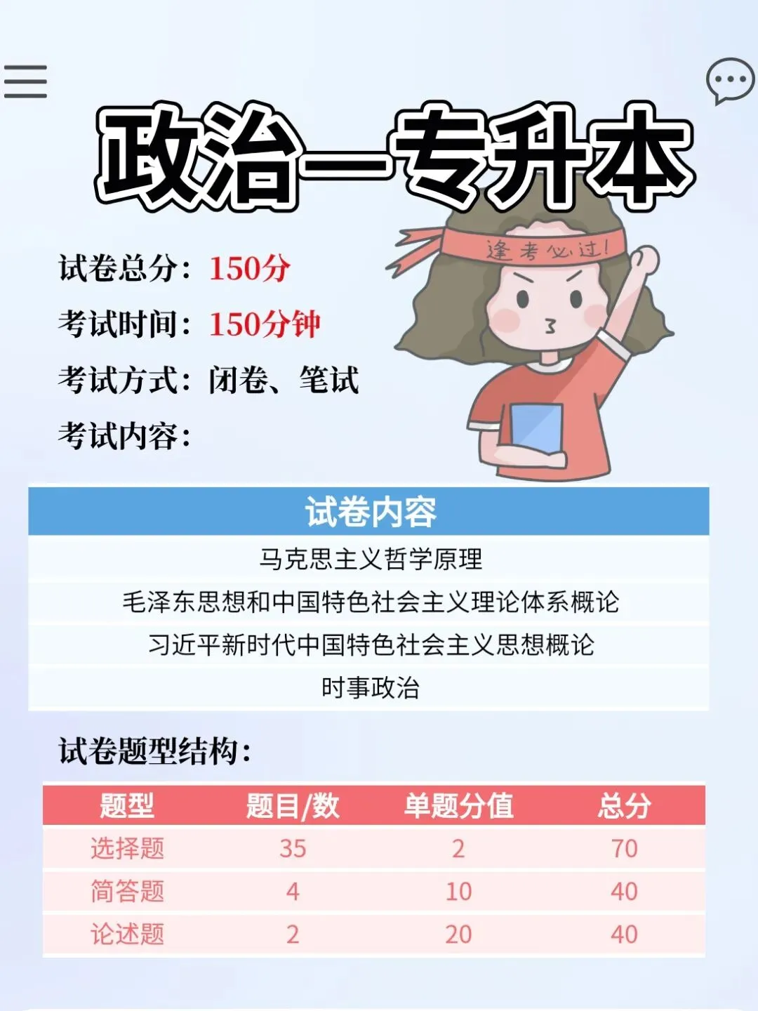 2026年成人高考入学考试科目分值结构揭晓-第1张图片-四季读书网