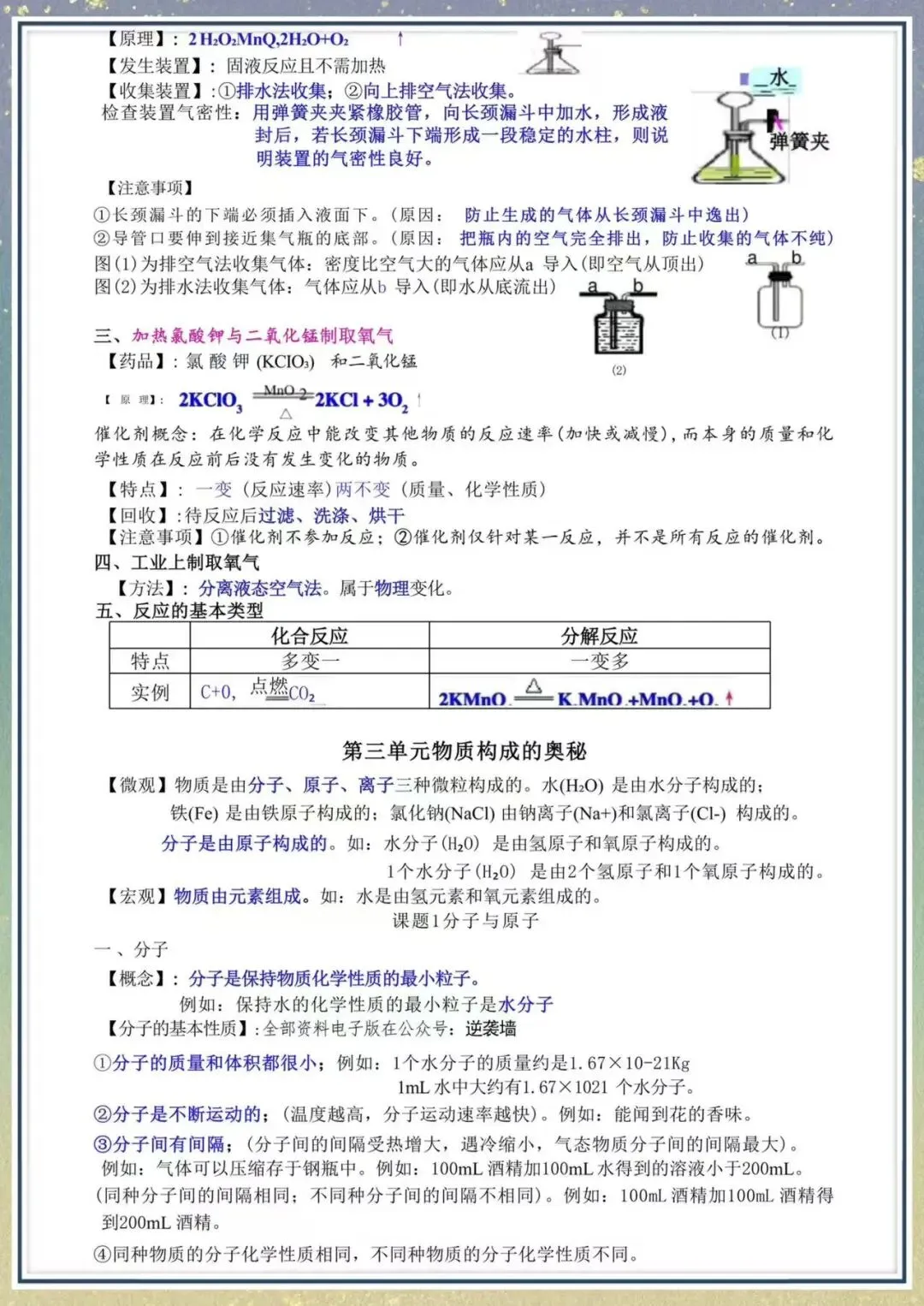 【初三】2026新教材九上化学全册必背基础知识点考点梳理总结(高清版可打印)-第9张图片-四季读书网