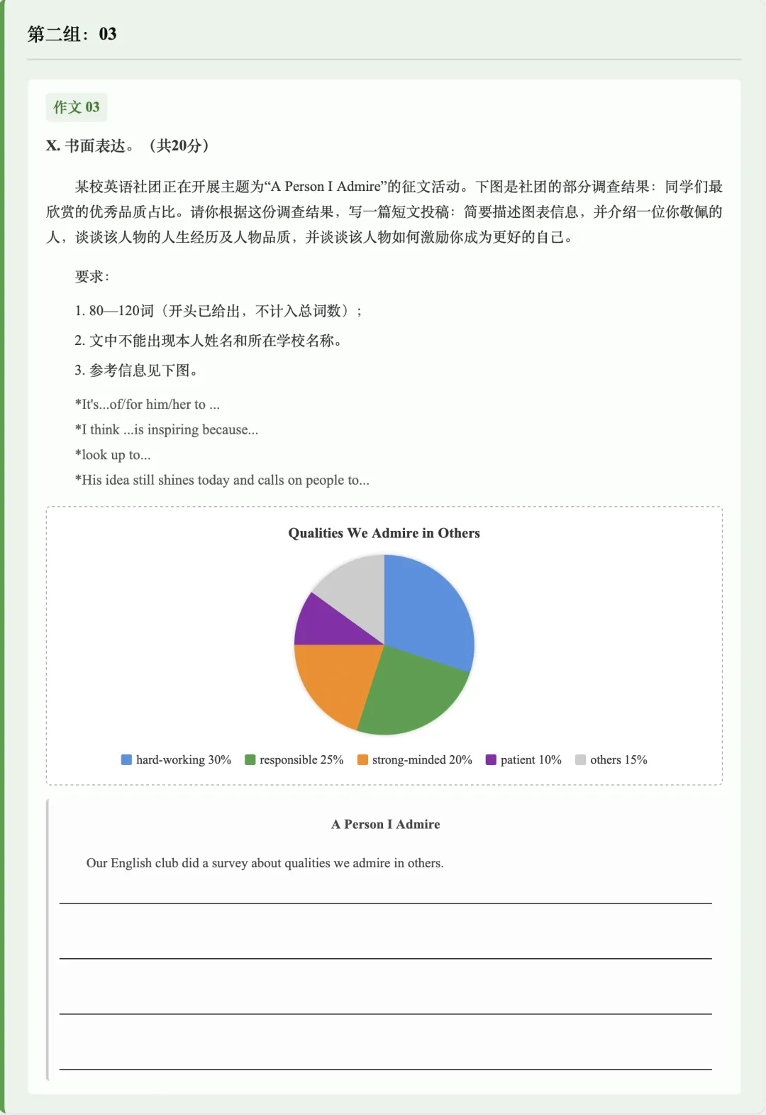 初三英语月考,作文扣了5分以上?名校真题暴露了4类典型问题-第4张图片-四季读书网 初三英语月考,作文扣了5分以上?名校真题暴露了4类典型问题-第4张图片-四季读书网