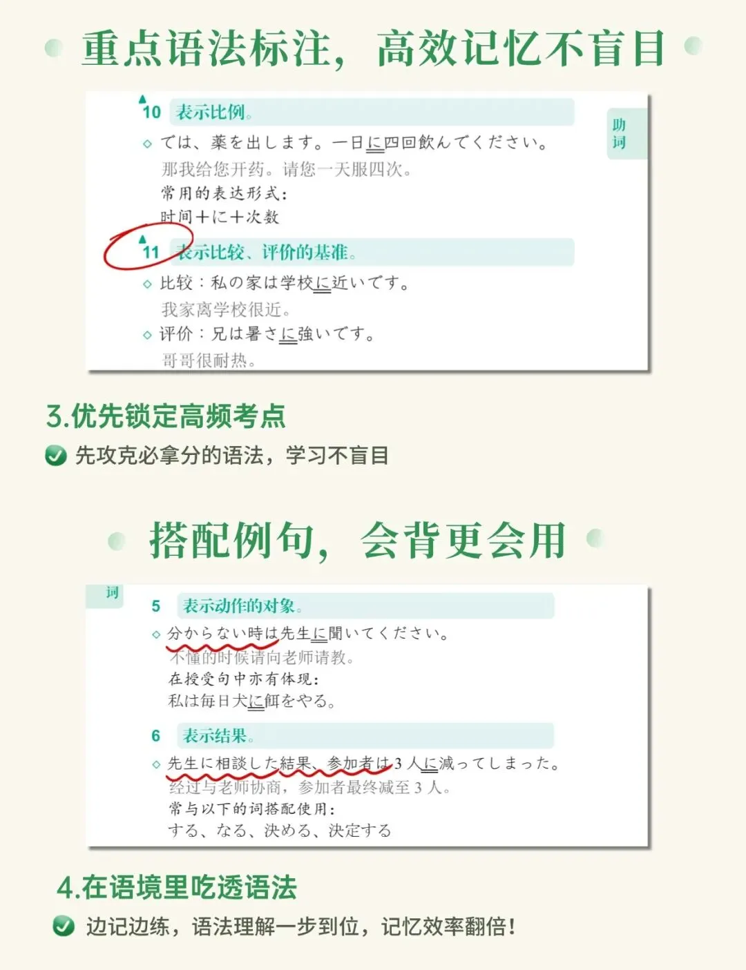 高考日语生人手必备口袋书,知识点随时背-第13张图片-四季读书网