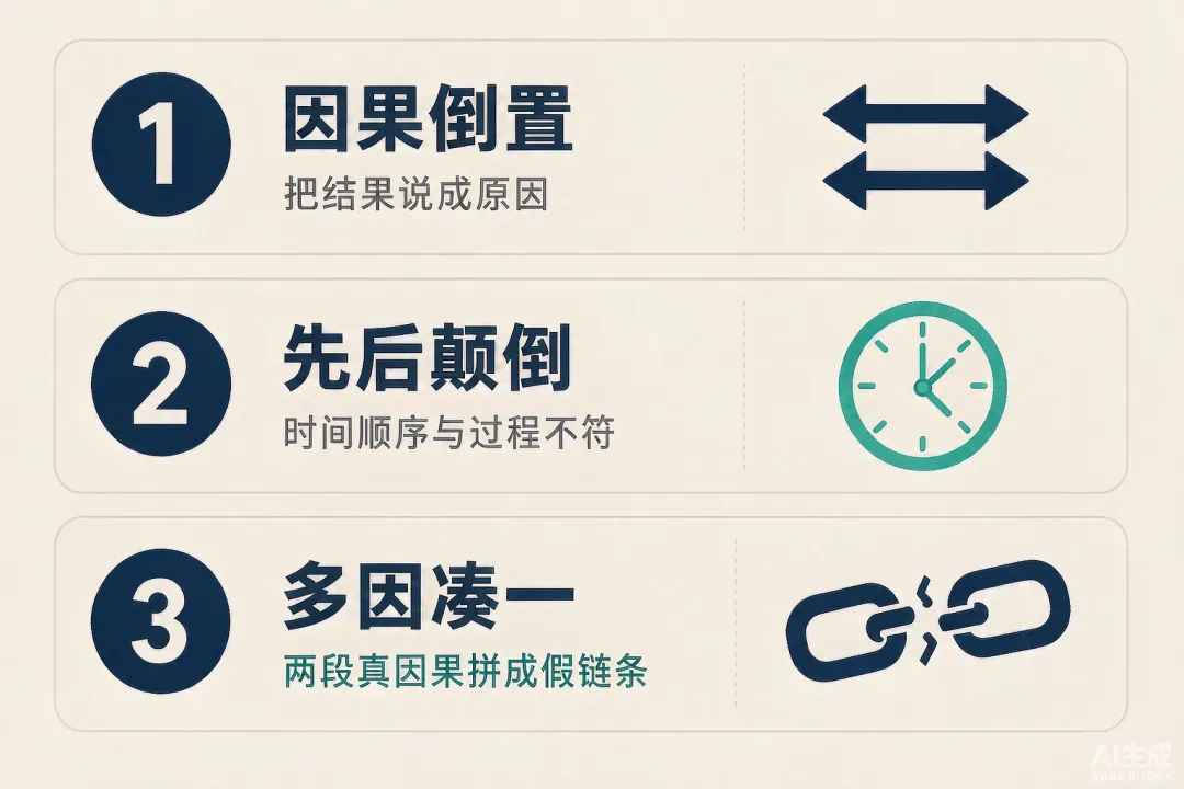 高考地理选择题秒杀技巧:因果链排查(选项与题干因果倒置·先后颠倒·多因凑一的识别与排除)-第2张图片-四季读书网