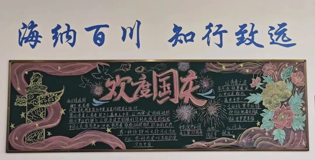 笔墨绘华章,青春颂祖国——高考部国庆主题黑板报风采展示-第11张图片-四季读书网 笔墨绘华章,青春颂祖国——高考部国庆主题黑板报风采展示-第11张图片-四季读书网