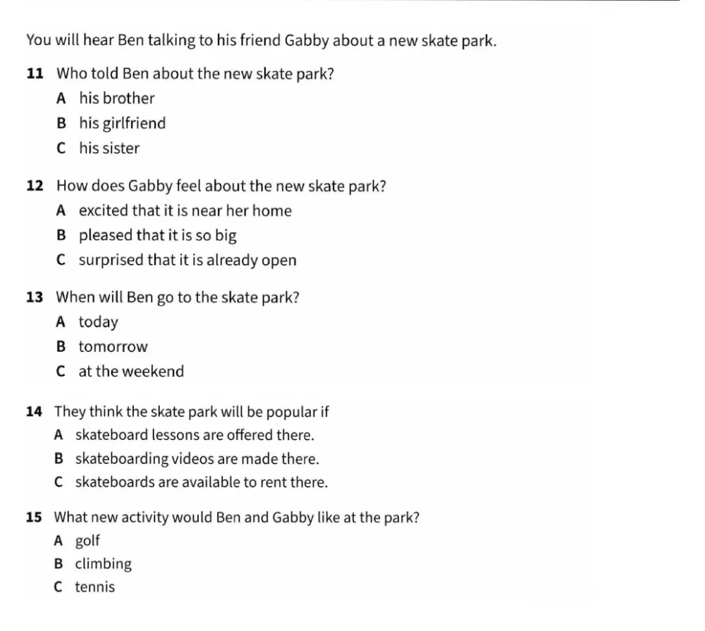 KET备考必看!KET完整真题解析,每道题都讲透了~-第24张图片-四季读书网