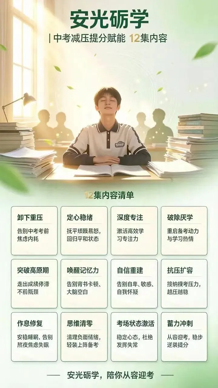 冥想|安光砺学丨中考减压提分赋能-第2张图片-四季读书网 冥想|安光砺学丨中考减压提分赋能-第2张图片-四季读书网