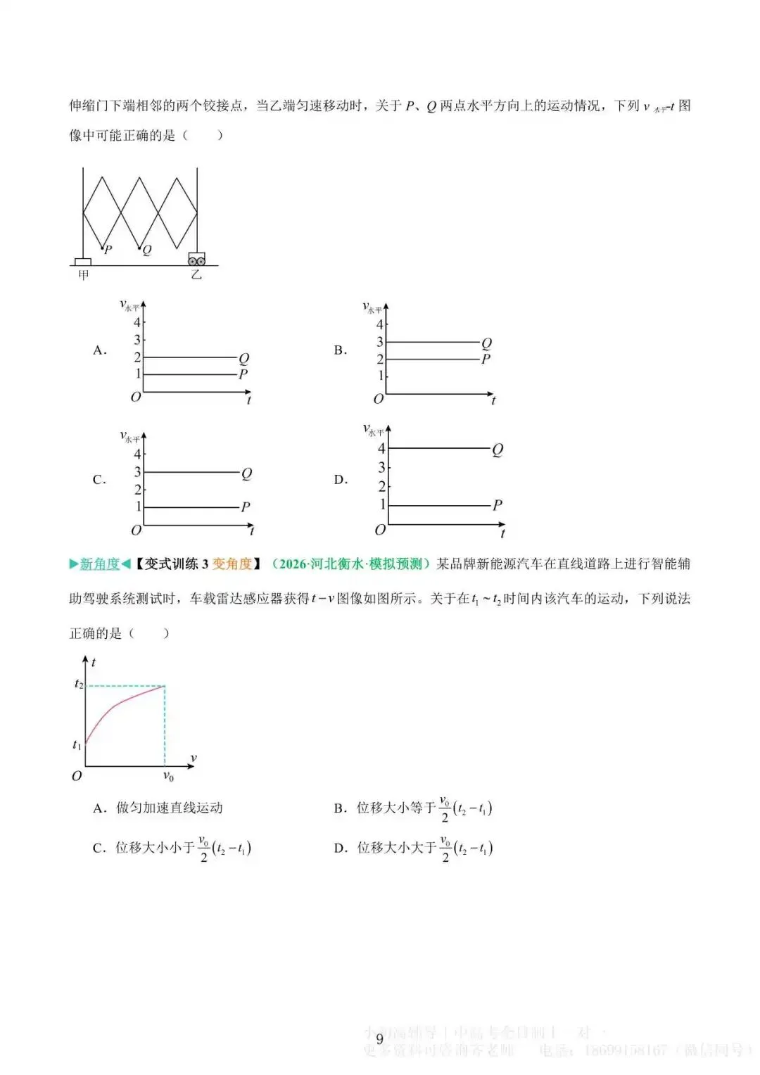 微突破(1)|高考物理 运动学图像专题-第9张图片-四季读书网