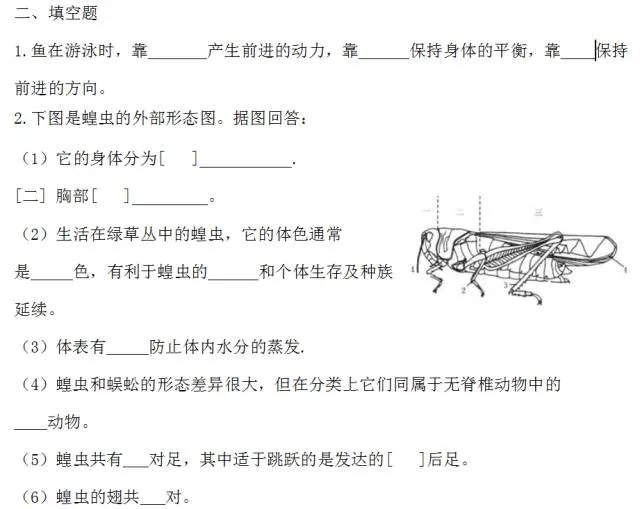 人教版八年级生物(上册)第一单元试卷及答案-第3张图片-四季读书网