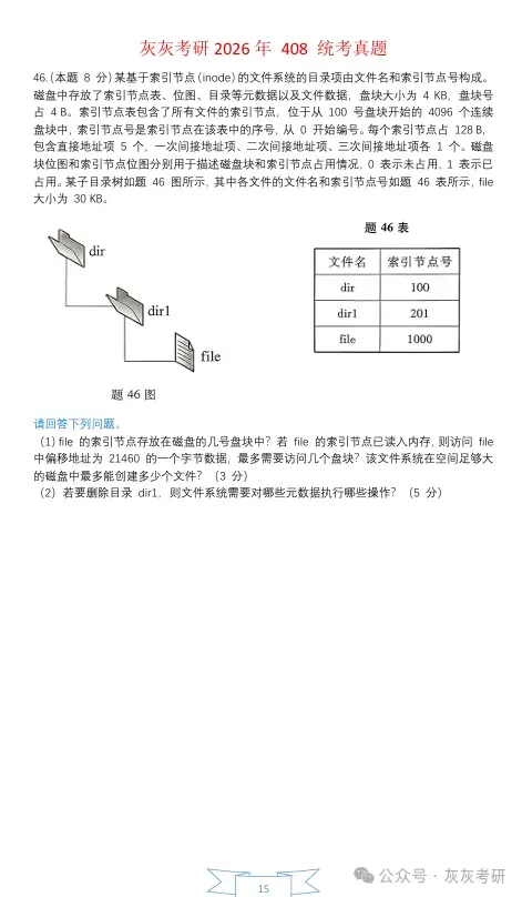 【官方版】2026年408真题解析-第16张图片-四季读书网