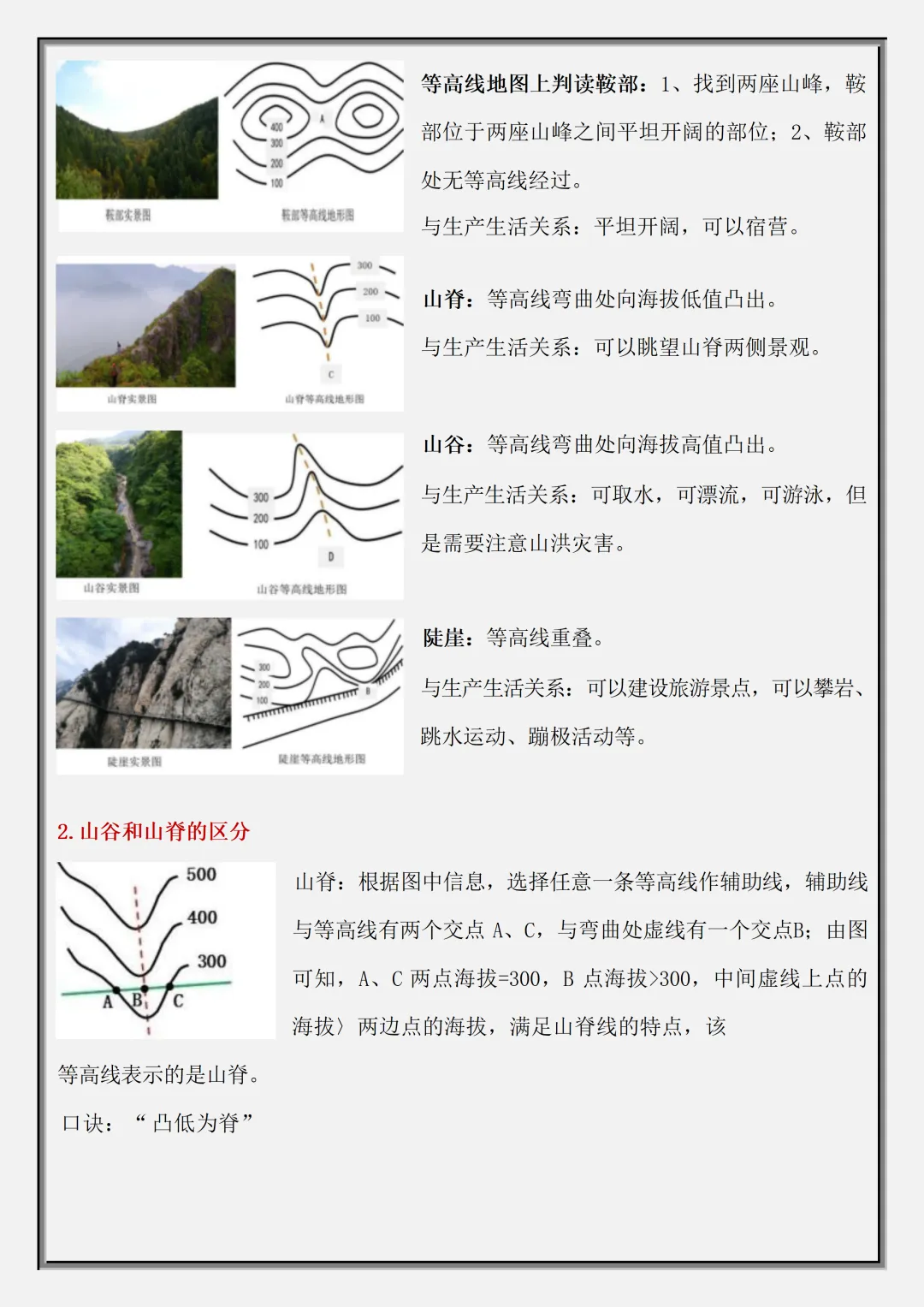 初一2026新教材七年级上册地理·国庆作业·高频考点·重点知识汇总(电子版可打印)-第10张图片-四季读书网