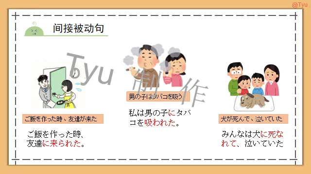 高考日语:动词被动、使役、使役被动、使役授受详解 课件-第15张图片-四季读书网 高考日语:动词被动、使役、使役被动、使役授受详解 课件-第15张图片-四季读书网