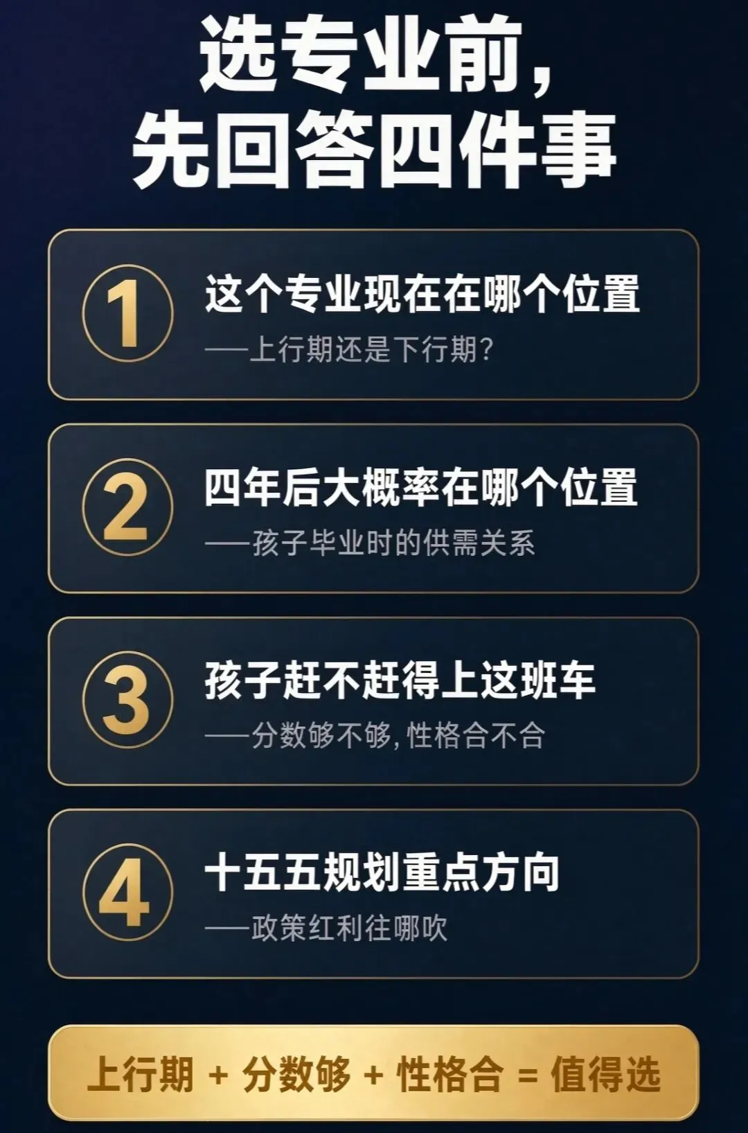 高考志愿填报:参透专业兴衰周期、把握时代脉搏、踏准时代节拍-第5张图片-四季读书网