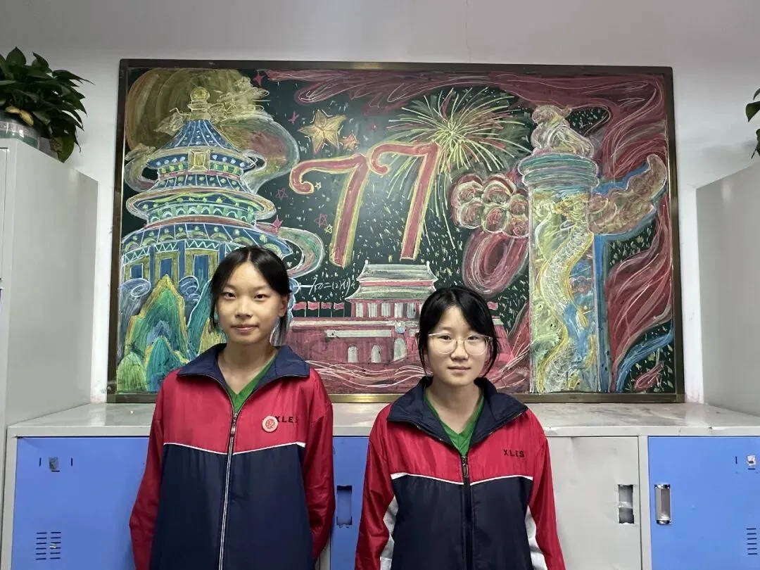 丹青绘盛世 少年献华章|北校初二学子创作黑板报为祖国献礼-第24张图片-四季读书网