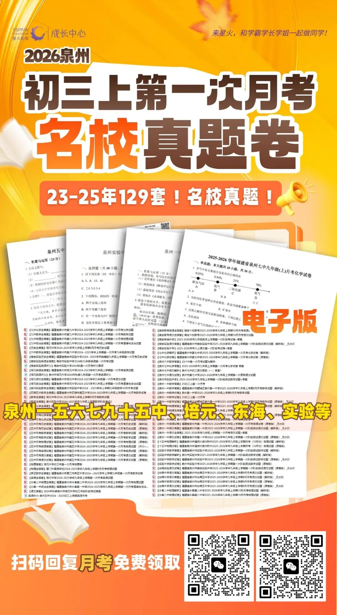 最新!初一到高二月考真题卷!五中、一中、实验...-第5张图片-四季读书网