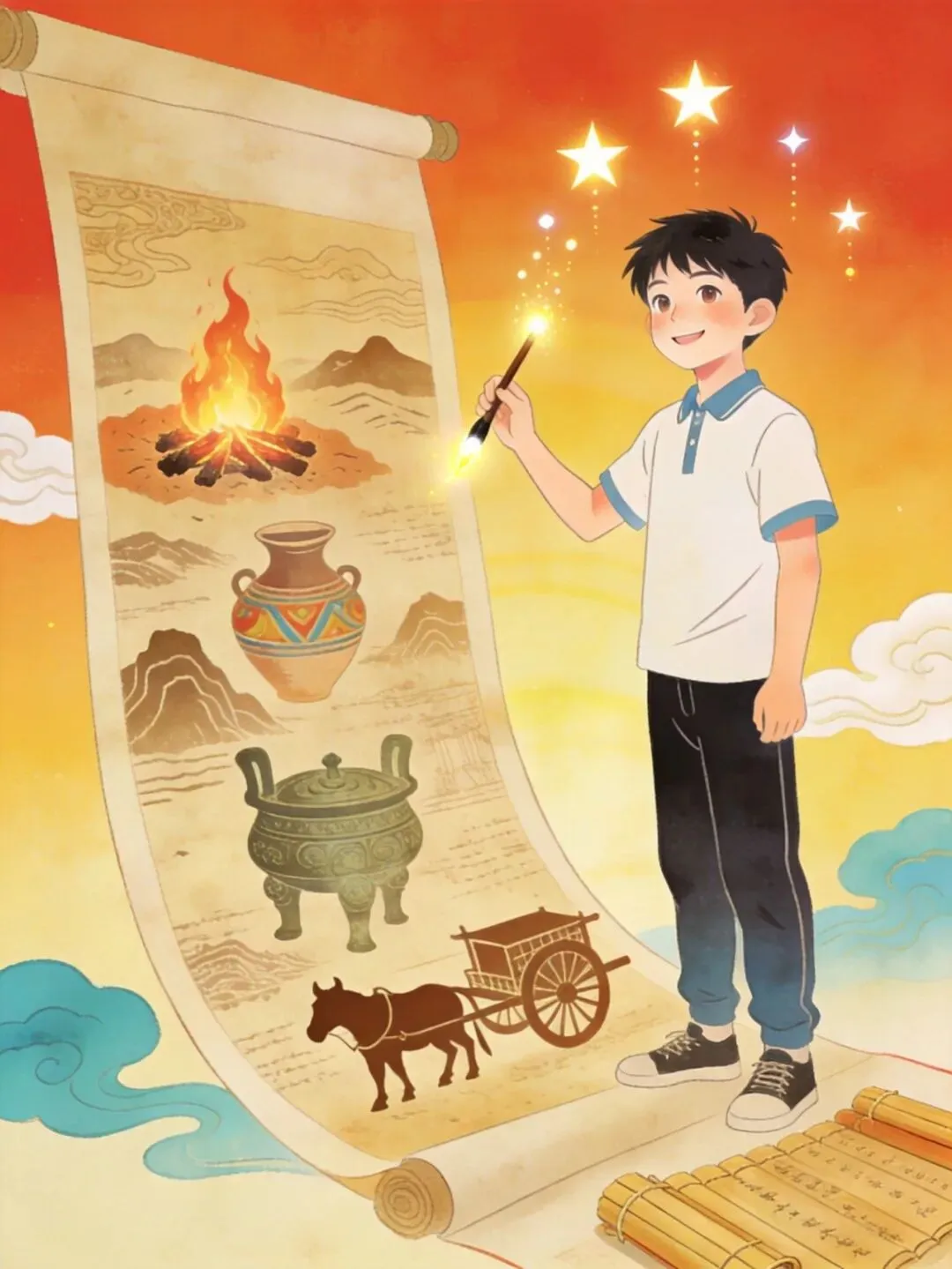 初一第一次月考,历史想“白捡分”?背下这5个秒杀模板!-第1张图片-四季读书网