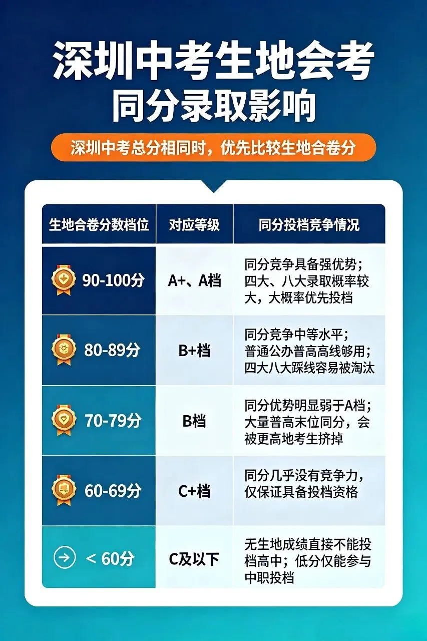 初二家长注意!生地会考不是小考试,是深圳中考同分“隐形分水岭”-第3张图片-四季读书网