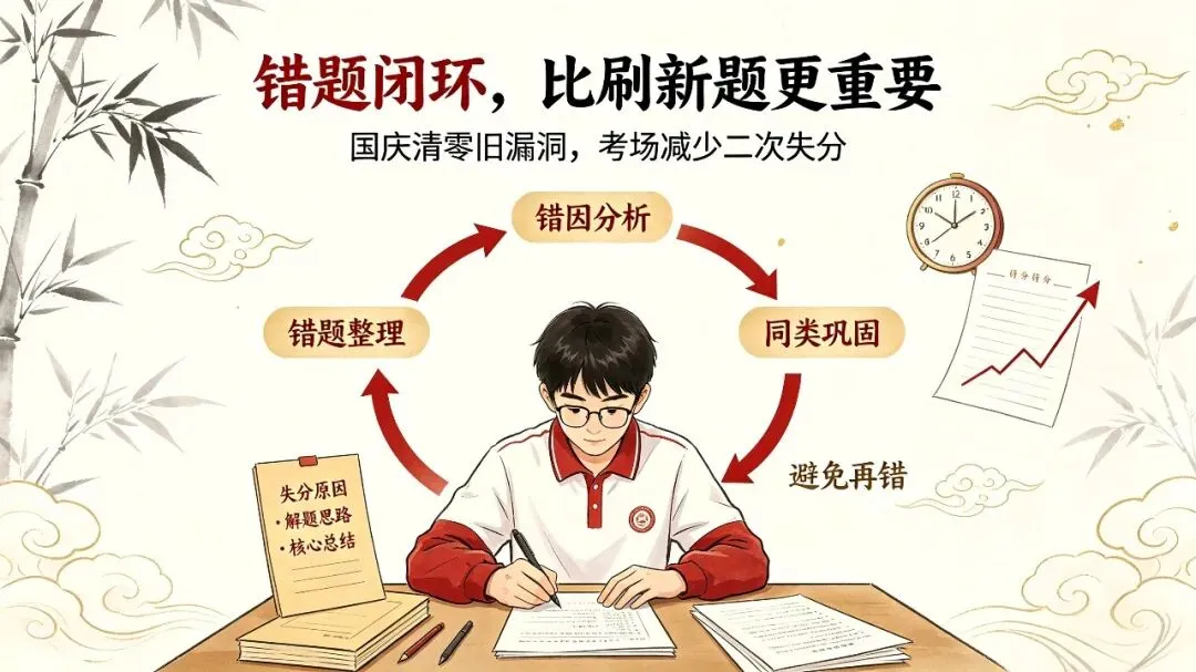 初三中等生,国庆千万别再“假努力”了!7天这样过,开学稳超学霸-第3张图片-四季读书网