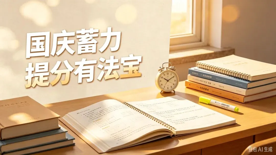 国庆假期|用好这套提分法宝,初三高三抓住窗口期,实现弯道超车-第1张图片-四季读书网