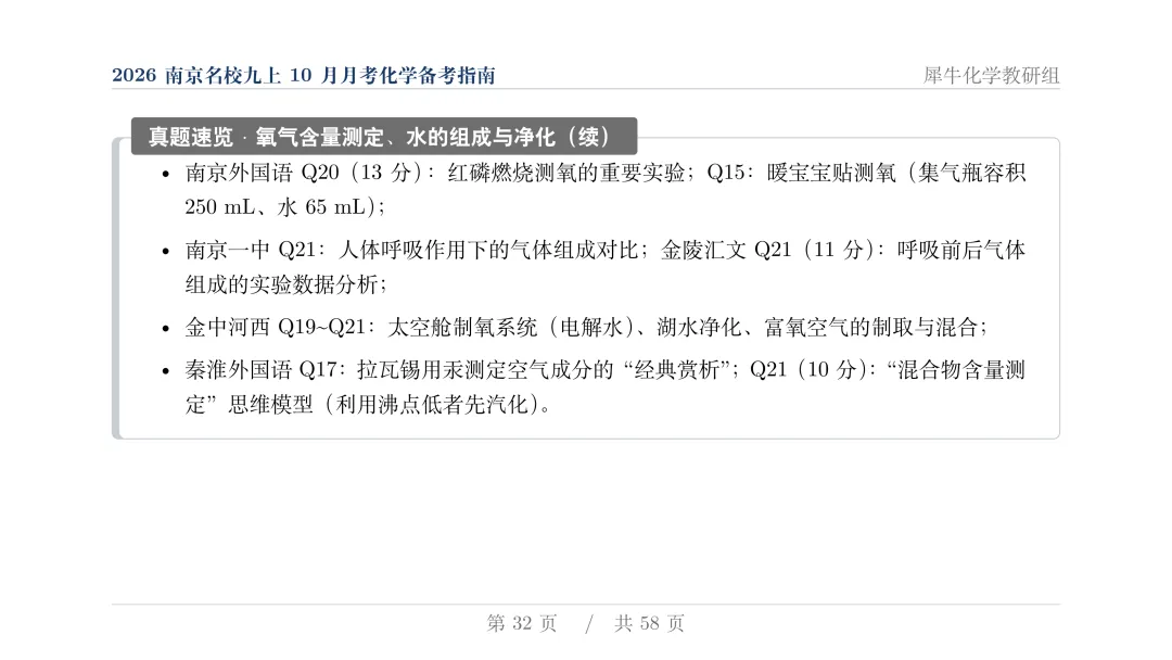 揭秘:近两年初三月考化学,南京几大名校到底都考了些什么?-第33张图片-四季读书网