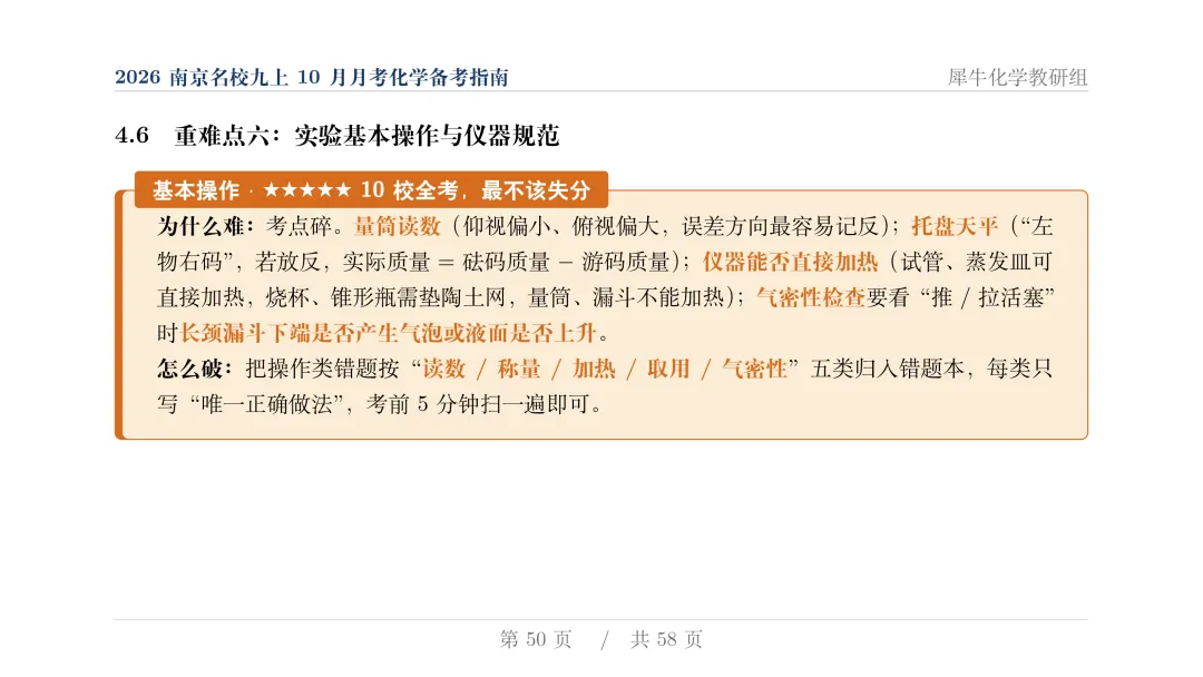 揭秘:近两年初三月考化学,南京几大名校到底都考了些什么?-第51张图片-四季读书网