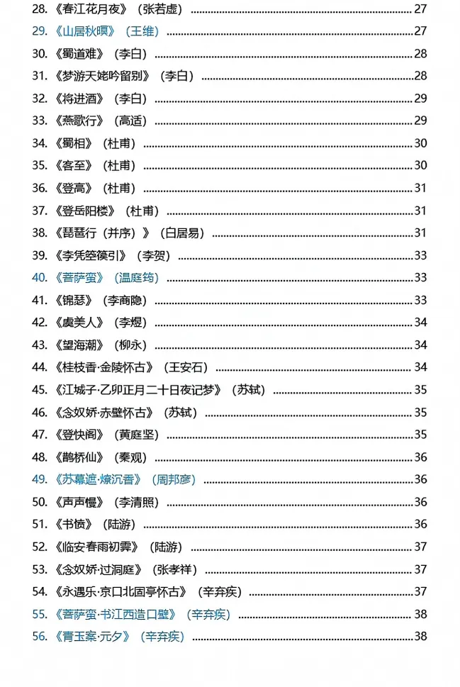 高考语文古诗文背诵篇目-第7张图片-四季读书网 高考语文古诗文背诵篇目-第7张图片-四季读书网