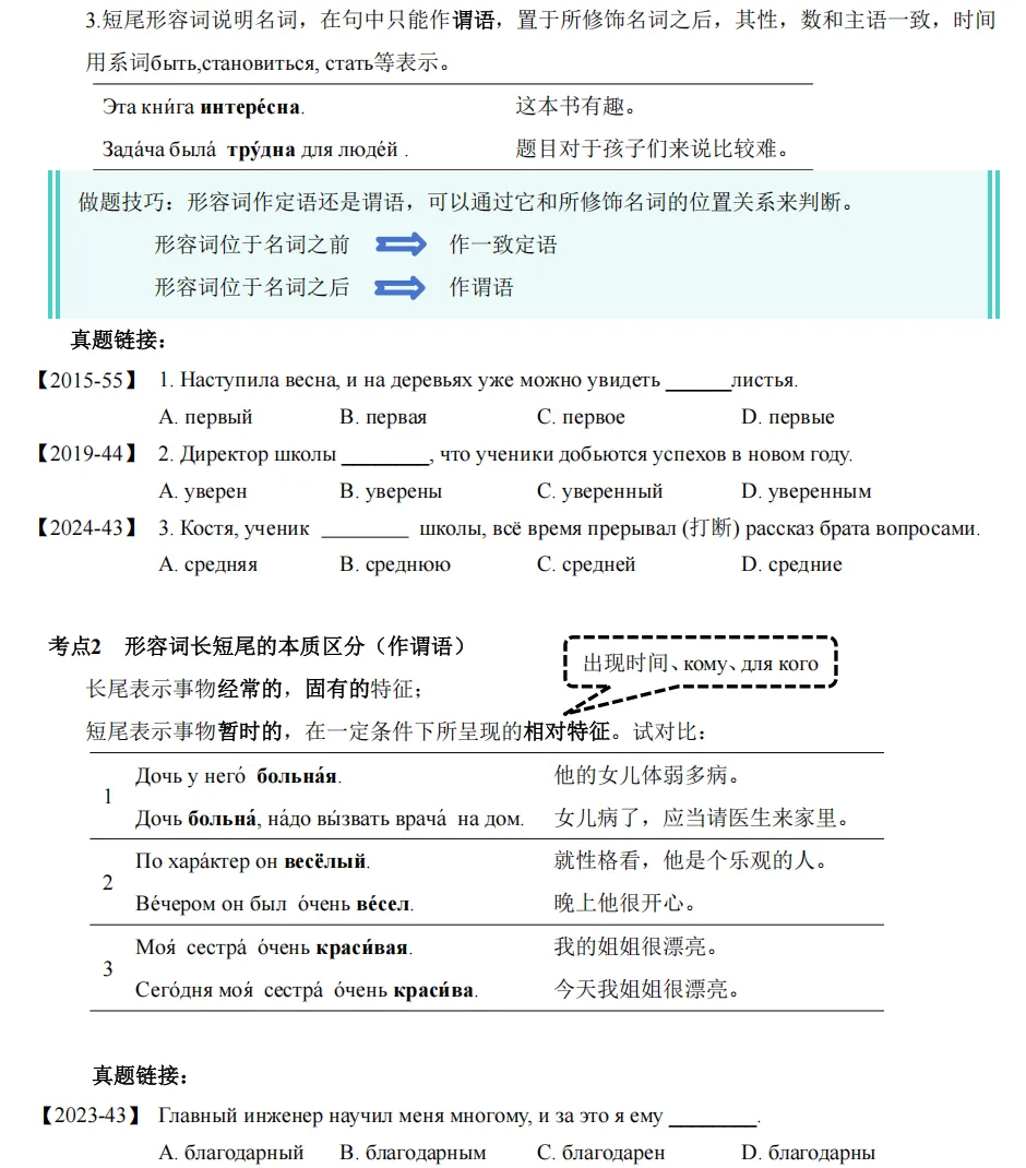 高考俄语备考再添利器!《100 天俄语综合考点突破》,四位一体搞定全程复习!-第11张图片-四季读书网