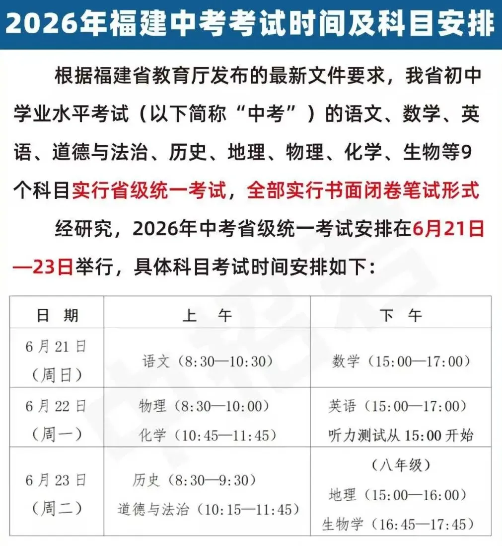 一文梳理2027三明中考全流程,这些关键点必须掌握!-第11张图片-四季读书网