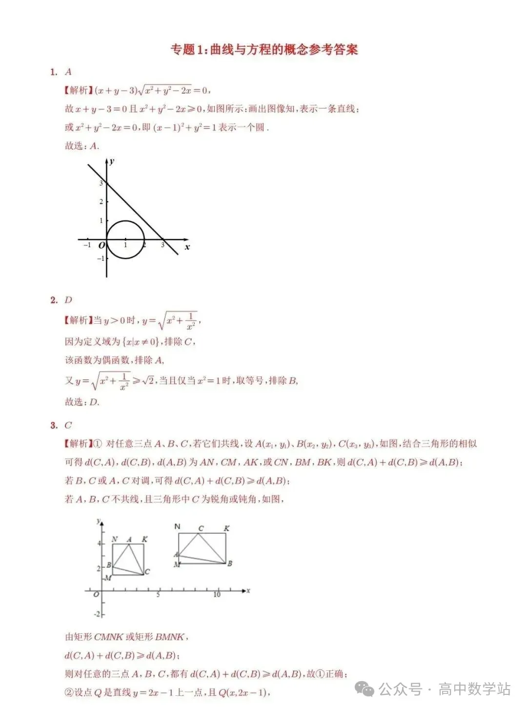 高考数学•圆锥曲线专题训练(含答案解析,共535页)-第6张图片-四季读书网