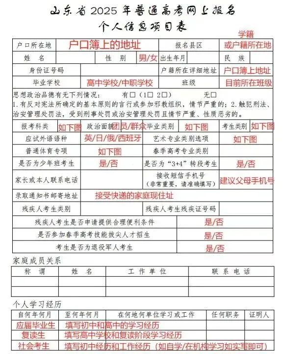 2027高考报名开始,这些材料需现在开始准备!-第4张图片-四季读书网
