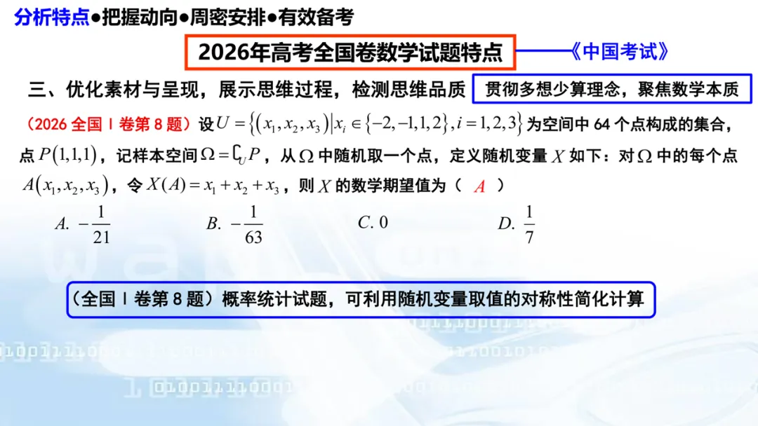 2027高考数学高考命题特征分折及备考策略-第12张图片-四季读书网