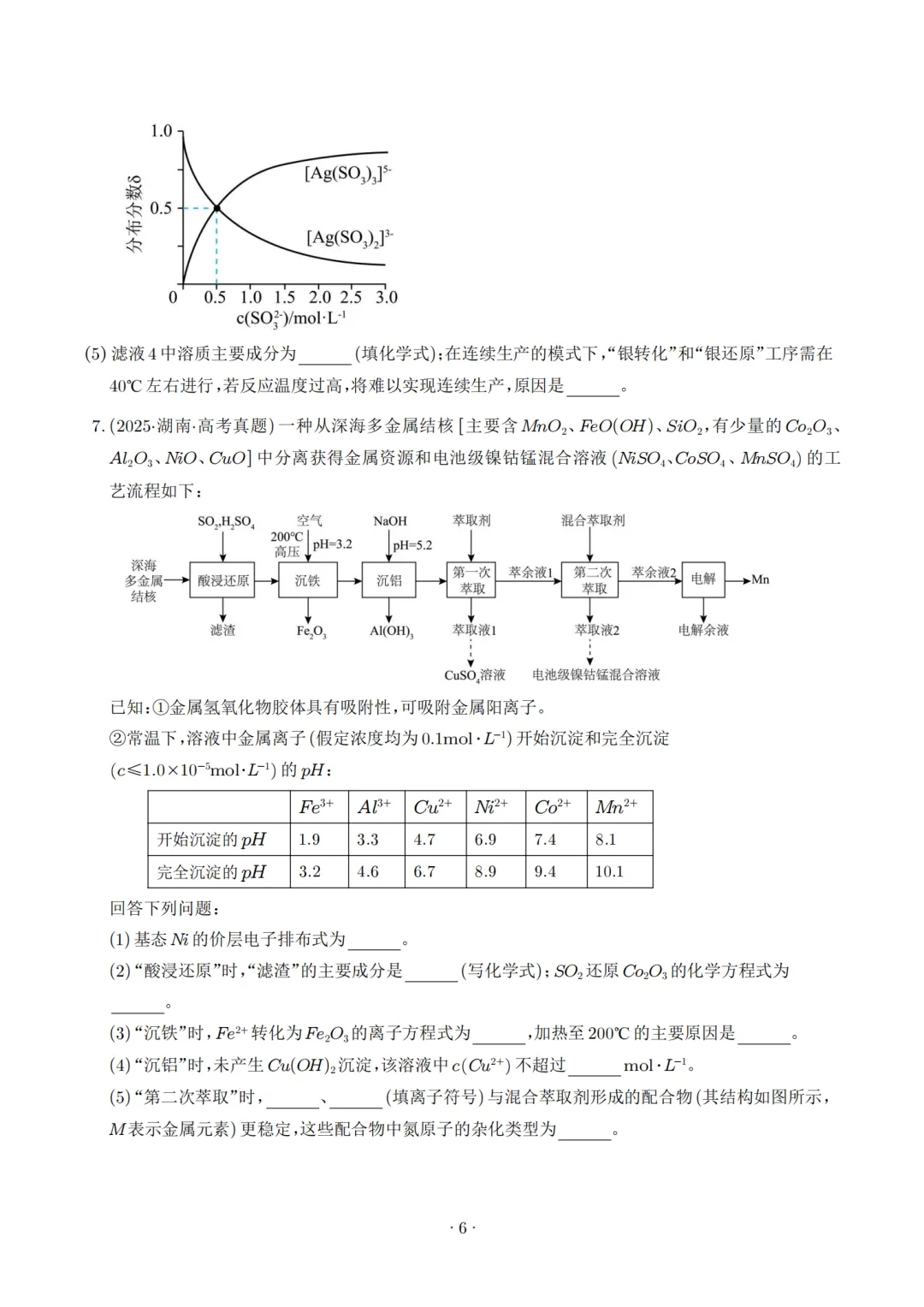 2027高考化学工业流程大题专题及高质量模拟,高三家长赶紧收藏!-第6张图片-四季读书网 2027高考化学工业流程大题专题及高质量模拟,高三家长赶紧收藏!-第6张图片-四季读书网