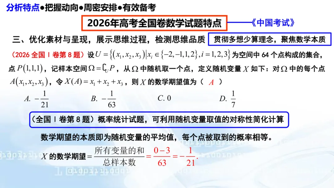 2027高考数学高考命题特征分折及备考策略-第16张图片-四季读书网