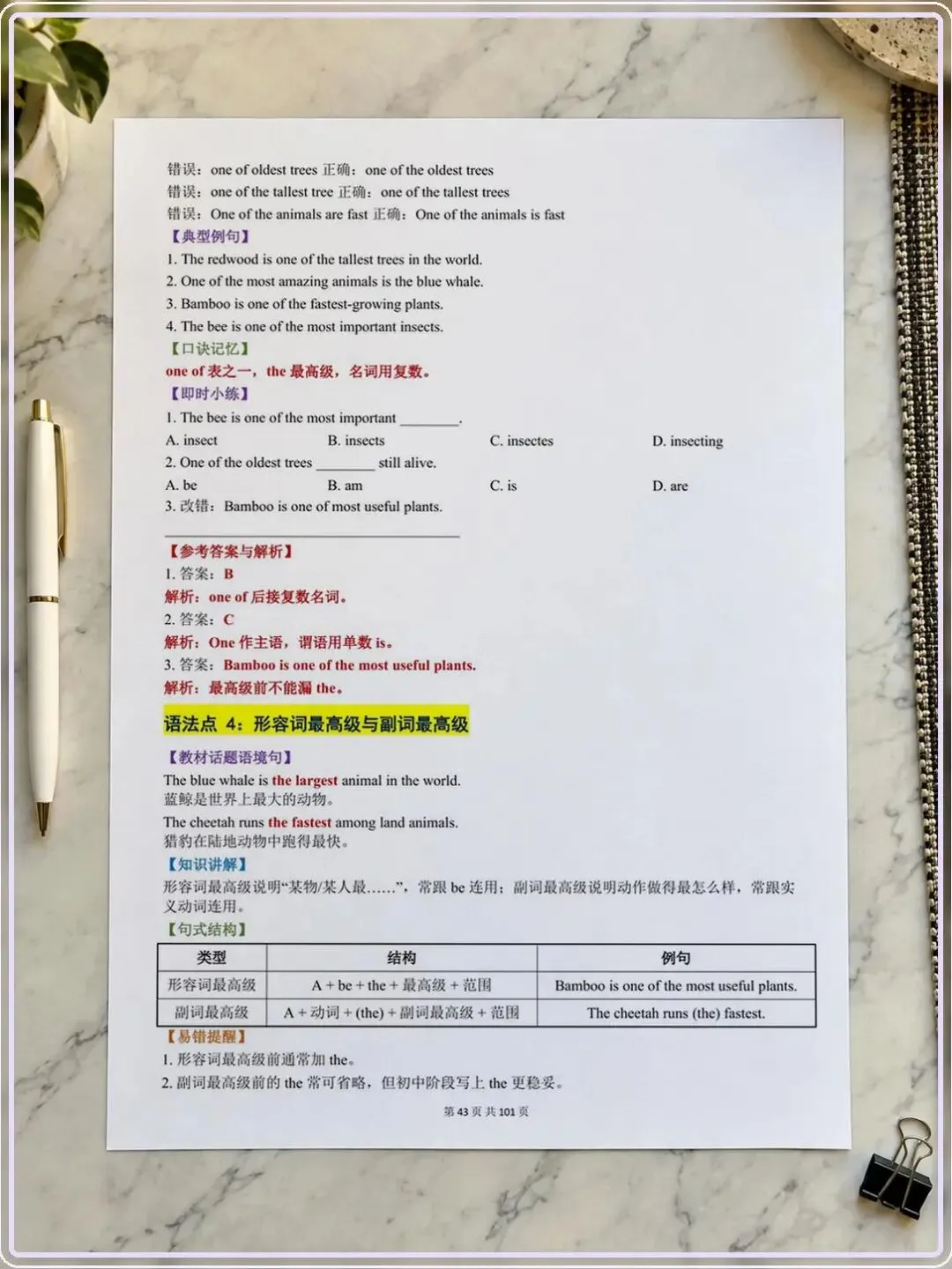 初二丨2026八年级上册人教版英语知识点总结语法讲练-第5张图片-四季读书网
