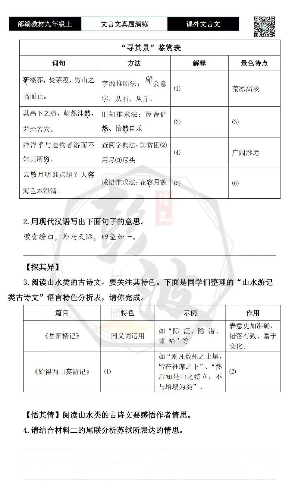 【古诗文真题演练复习】九年级上《课外文言文真题演练》(30套)(15元)-第32张图片-四季读书网 【古诗文真题演练复习】九年级上《课外文言文真题演练》(30套)(15元)-第32张图片-四季读书网