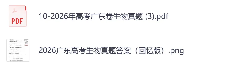 2026年【广东卷】高考真题+答案,含全国I、II卷以及历年真题,电子档可下载打印-第12张图片-四季读书网 2026年【广东卷】高考真题+答案,含全国I、II卷以及历年真题,电子档可下载打印-第12张图片-四季读书网