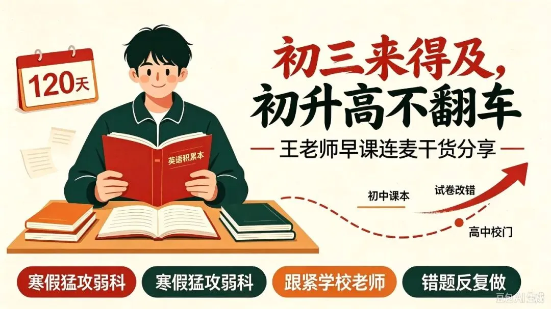 初三最后 120 天来得及逆袭 初升高不踩坑干货-第3张图片-四季读书网