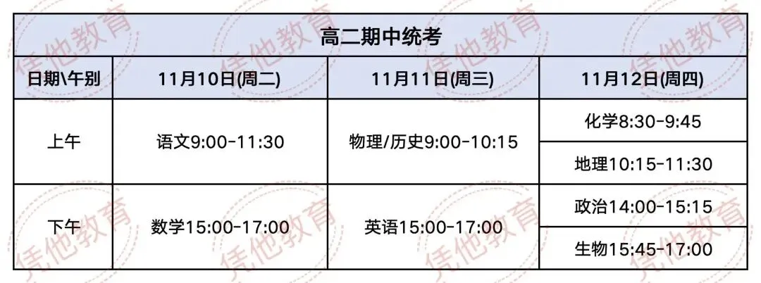 苏州高中期中考安排来了|高一到高三考试时间、考试范围全公布-第5张图片-四季读书网 苏州高中期中考安排来了|高一到高三考试时间、考试范围全公布-第5张图片-四季读书网