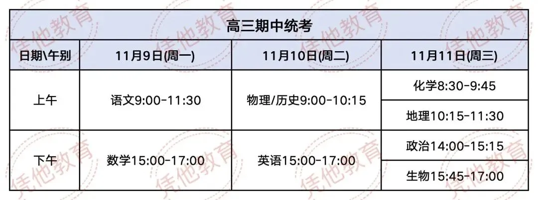 苏州高中期中考安排来了|高一到高三考试时间、考试范围全公布-第8张图片-四季读书网 苏州高中期中考安排来了|高一到高三考试时间、考试范围全公布-第8张图片-四季读书网
