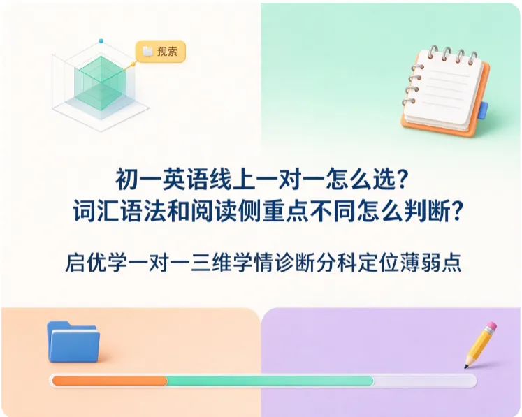 初一英语线上一对一怎么选?词汇语法和阅读侧重点不同怎么判断?启优学一对一三维学情诊断分科定位薄弱点-第1张图片-四季读书网 初一英语线上一对一怎么选?词汇语法和阅读侧重点不同怎么判断?启优学一对一三维学情诊断分科定位薄弱点-第1张图片-四季读书网