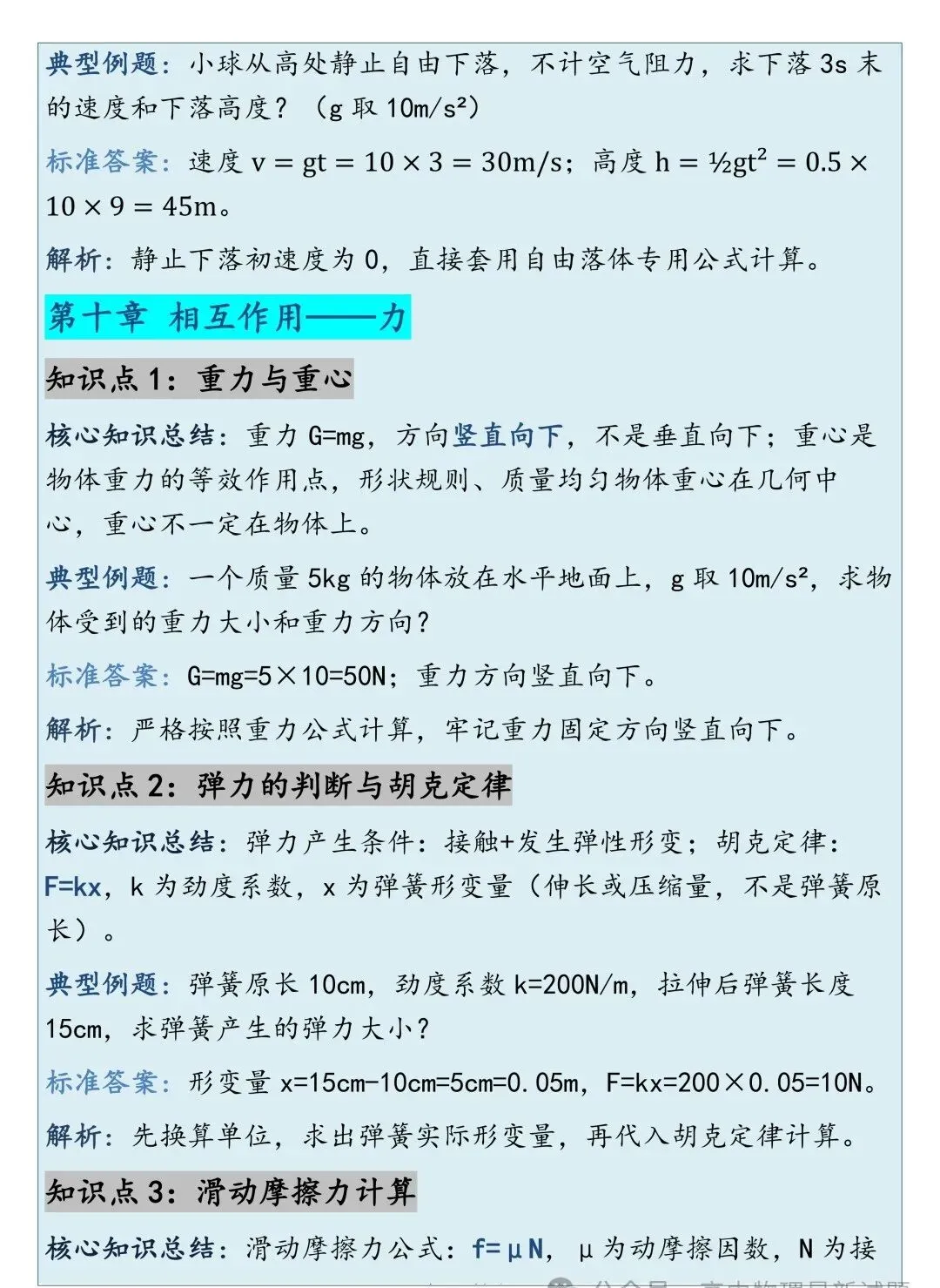 高考物理高频考点总结-第15张图片-四季读书网