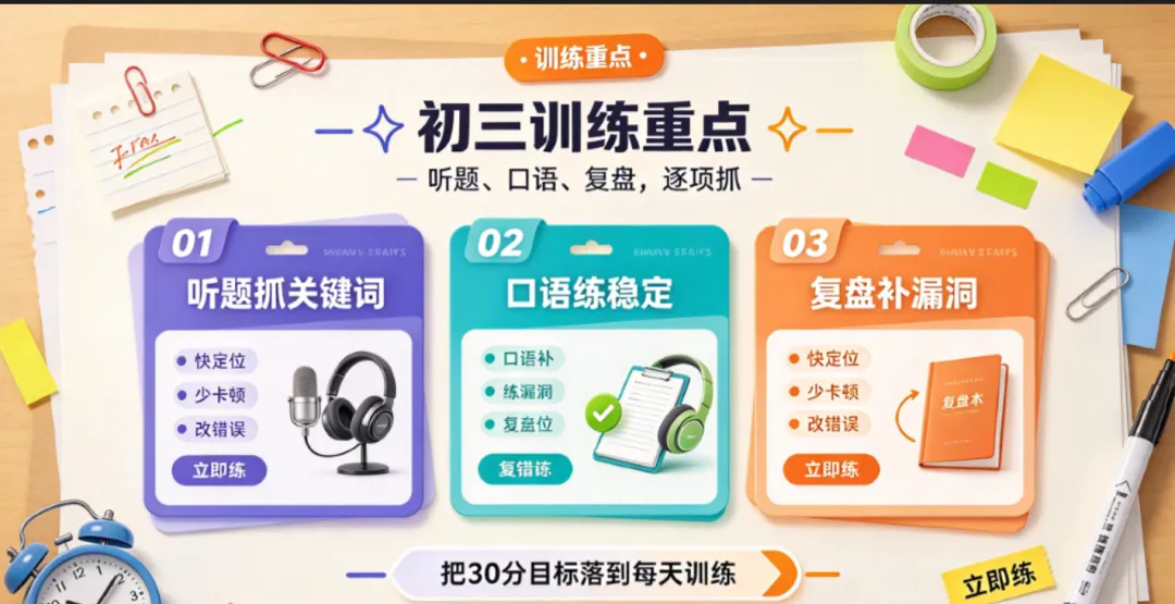 武汉初三家长:明年中考英语听说机考30分计入总分,现在准备还来得及吗?-第2张图片-四季读书网