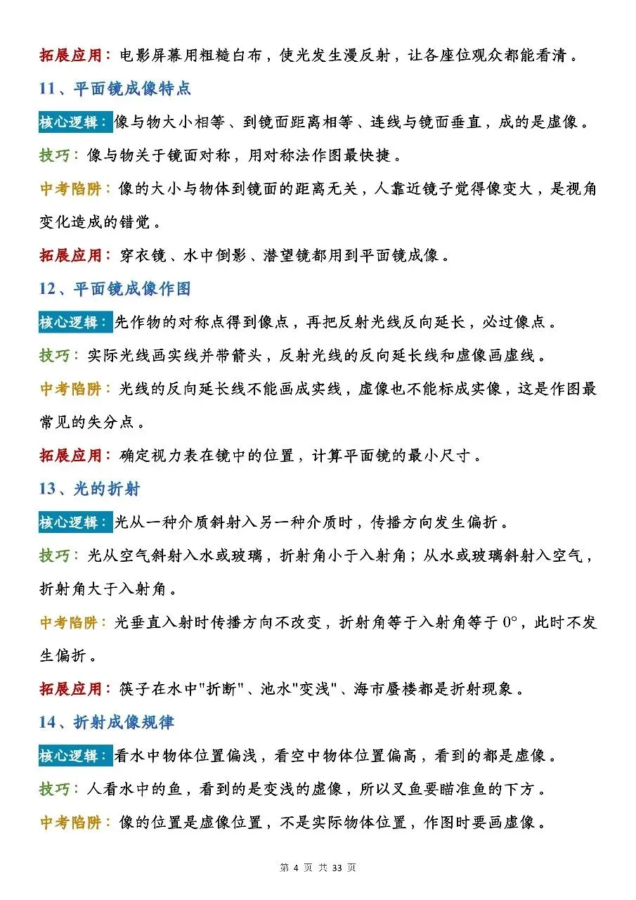 初中物理137个快速解题技巧|吃透避开中考高频陷阱-第4张图片-四季读书网