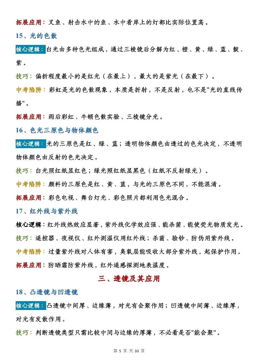 初中物理137个快速解题技巧|吃透避开中考高频陷阱-第5张图片-四季读书网