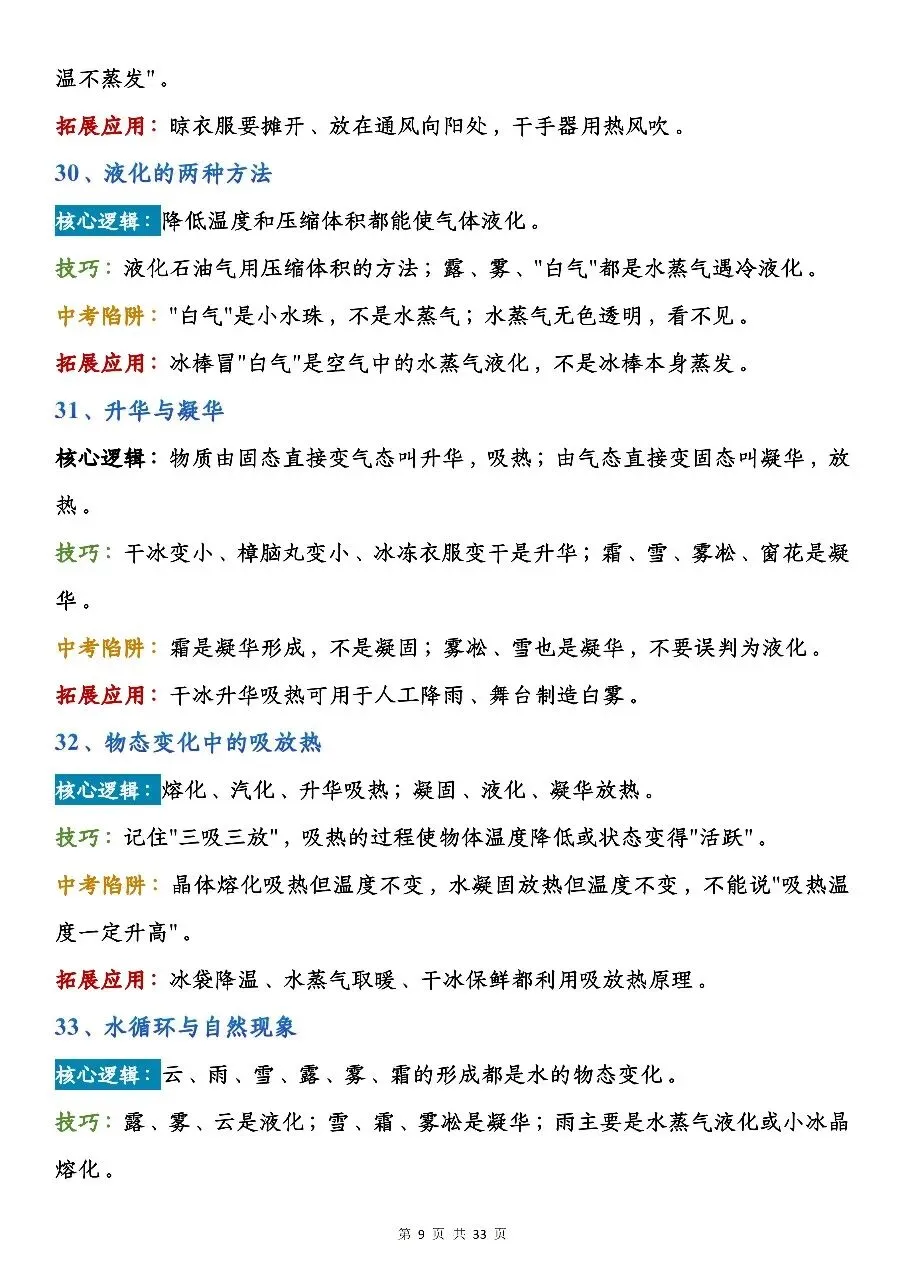 初中物理137个快速解题技巧|吃透避开中考高频陷阱-第9张图片-四季读书网